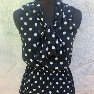 Forever 21 chiffon polka dot mini dress